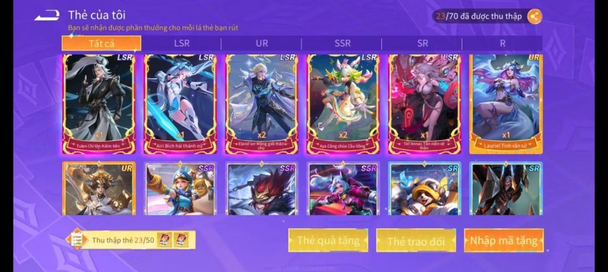 Xin mã thẻ free